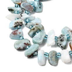 Natural Larimar Beads Strands&nbsp;G-L649-A07-01