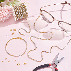 Alloy Rhinestone Cup Chains&nbsp;FIND-OC0002-53B