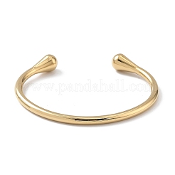Ion Plating(IP) 304 Stainless Steel Cuff Bangles for Women&nbsp;BJEW-Z078-12G