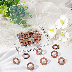 30Pcs Walnut Wood Stud Earring&nbsp;FIND-SC0003-92