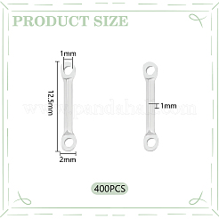 400Pcs 201 Stainless Steel Links Connectors&nbsp;STAS-UN0057-64