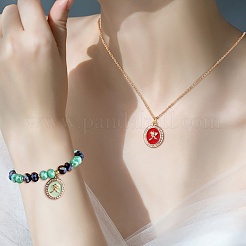 24Pcs 4 Colors Rack Plating Alloy Enamel Pendants&nbsp;FIND-SZ0006-06