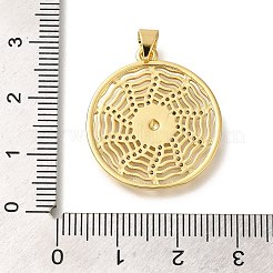 Rack Plating Brass Micro Pave Cubic Zirconia Pendants&nbsp;KK-Z086-62G-02