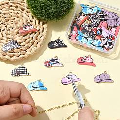 45Pcs 9 Colors Printed Zinc Alloy Pendants&nbsp;FIND-CJ0004-24