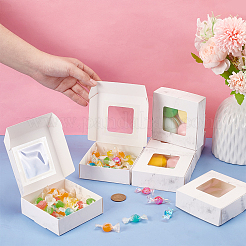 Marble Print Paper Candy Storage Box&nbsp;CON-WH0084-92A