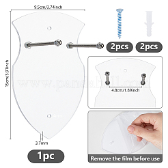 Wall-mounted Acrylic Sword Display Easels&nbsp;ODIS-WH0038-202A