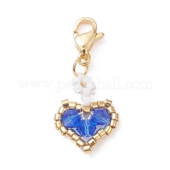 Handmade Loom Pattern Seed Beads Pendants Decoration&nbsp;HJEW-MZ00015