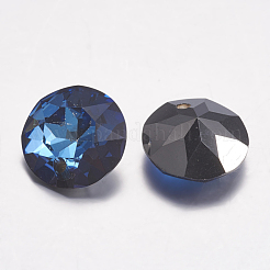 Faceted Glass Rhinestone Charms&nbsp;RGLA-F051-8mm-001BB