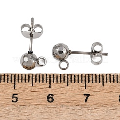 304 Stainless Steel Stud Earring Findings&nbsp;STAS-A119-06P