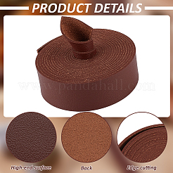 2.5M Single Face Lichee Imitation Leather Ribbons&nbsp;SRIB-WH0011-269B