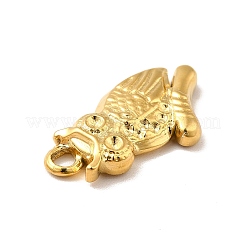 Ion Plating(IP) 304 Stainless Steel Pendant Rhinestone Settings&nbsp;STAS-I197-014G