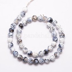 Natural Fire Crackle Agate Bead Strands&nbsp;X-G-K166-07F-8mm-02
