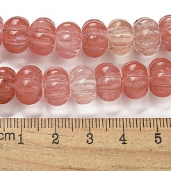 Cherry Quartz Glass Beads Strands&nbsp;G-G142-A04-01