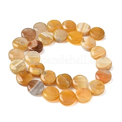 Natural Yellow Botswana Agate Beads Strands&nbsp;G-F790-H04-04