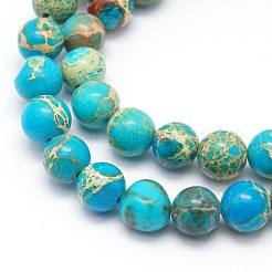 Natural Imperial Jasper Beads Strands&nbsp;G-I122-6mm-10