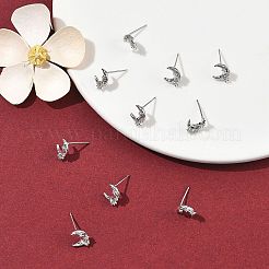 SHEGRACE Brass Micro Pave Cubic Zirconia Stud Earrings&nbsp;XGRQ4N777-703P