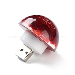 Resin & Epoxy Resin Decor Plate Night Light&nbsp;DJEW-K030-01C