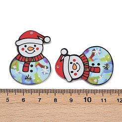Christmas Themes Opaque Printed Acrylic Pendants&nbsp;LS-OACR-B037-03