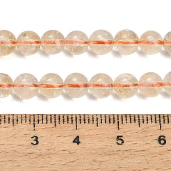 Natural Citrine Beads Strands&nbsp;GG-CBACB71-03-6mm