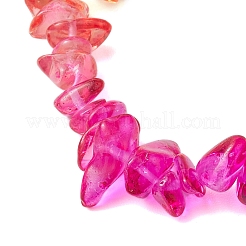 Rainbow Color Glass Chip Beaded Stretch Bracelets for Women&nbsp;BJEW-JB10778