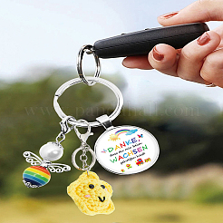 1Pc Star Acrylic Fiber Knitting Pendant Keychain&nbsp;KEYC-LP0001-59