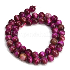 Grade AB Natural Tiger Eye Beads Strands&nbsp;X-G-F591-18-8mm-05