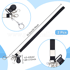 2Pcs Alloy & 304 Stainless Steel Clasps & ABS Plastic Pearl Beaded Zipper Helpers&nbsp;HJEW-PH02480