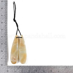 Natural Flower Amazonite Pendants&nbsp;G-Q176-01A-02