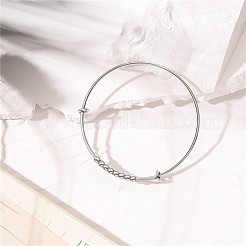 Adjustable 304 Stainless Steel Expandable Bangles&nbsp;JB704A