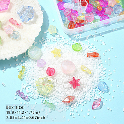 DIY Sea Animal Transparent Acrylic Beaded Bracelets Jewelry Making Kits&nbsp;DIY-YW0010-61