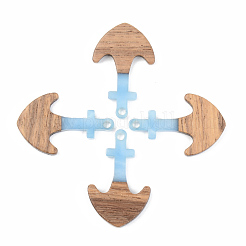 Resin & Walnut Wood Pendants&nbsp;RESI-S389-061B