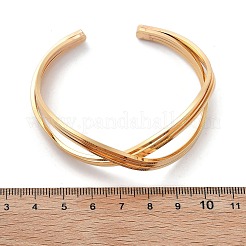 Brass Cuff Bangles for Women&nbsp;BJEW-F482-09G