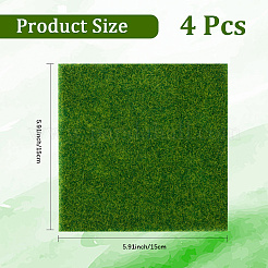 4Pcs Plastic Artificial Grass for Simulation Lawn&nbsp;AJEW-CN0004-67