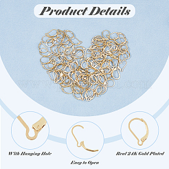 100Pcs 304 Stainless Steel Leverback Earring Findings&nbsp;STAS-HS0001-22