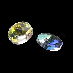 100Pcs Transparent Glass Pendnats&nbsp;EGLA-D030-18A