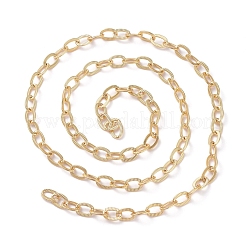Brass Textured Cable Chains&nbsp;CHC-G005-25G
