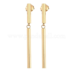 304 Stainless Steel Stud Dangle Earrings&nbsp;EJEW-E617-07G
