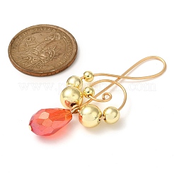 Electroplated Synthetic Non-magnetic Hematite & Teardrop Glass Big Pendants&nbsp;PALLOY-JF02961