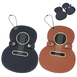 2Pcs 2 Colors Imitation Leather & Alloy & Polyester Guitar Pick Bag&nbsp;FIND-FH0018-04