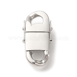 Non-Tarnish 316 Surgical Stainless Steel Twister Clasps&nbsp;STAS-M313-01P-05