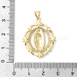 Brass Micro Pave Clear Cubic Zirconia Pendants&nbsp;KK-Z150-22G-02