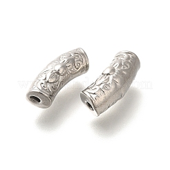 304 Stainless Steel Curved Tube Beads&nbsp;STAS-I321-26P