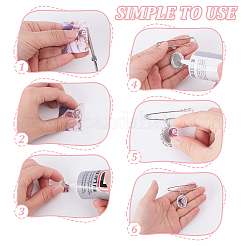 DIY Blank Oval 316 Surgical Stainless Brooches DIY Making Kits&nbsp;JEWB-AB00025