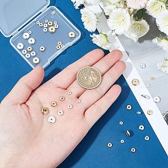 48Pcs 8 Style 304 Stainless Steel Spacer Beads&nbsp;STAS-UN0030-33