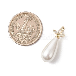 Electroplate Shell Pearl Pendants&nbsp;PALLOY-JF04940-01