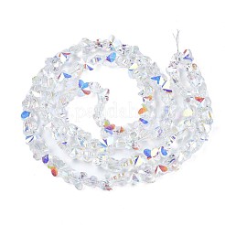 Electroplate Transparent Glass Beads Strands&nbsp;EGLA-N002-20A-B01