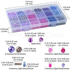 DIY Glass Round Beads & Seed Beads Jewelry Making Finding Kits&nbsp;DIY-FS0005-95