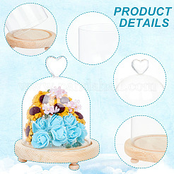 High Borosilicate Glass Dome Cover&nbsp;DJEW-NB0001-26