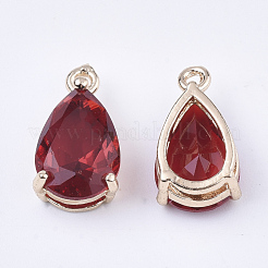 Transparent Glass Charms&nbsp;GLAA-T007-11E