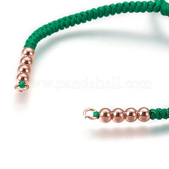 Nylon Cord Braided Bead Bracelets Making&nbsp;BJEW-F360-FRG13